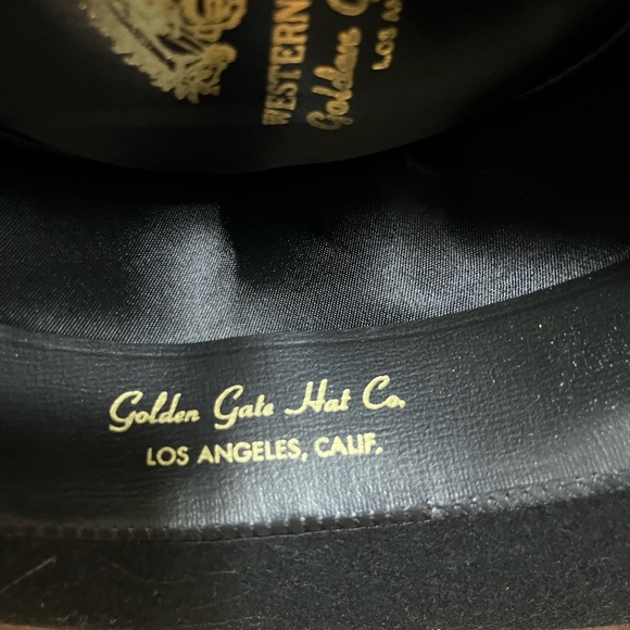 Golden Gate Hat Co. 100% Wool Cowboy Hat Blue Stone + Silver Leather Band main image 14